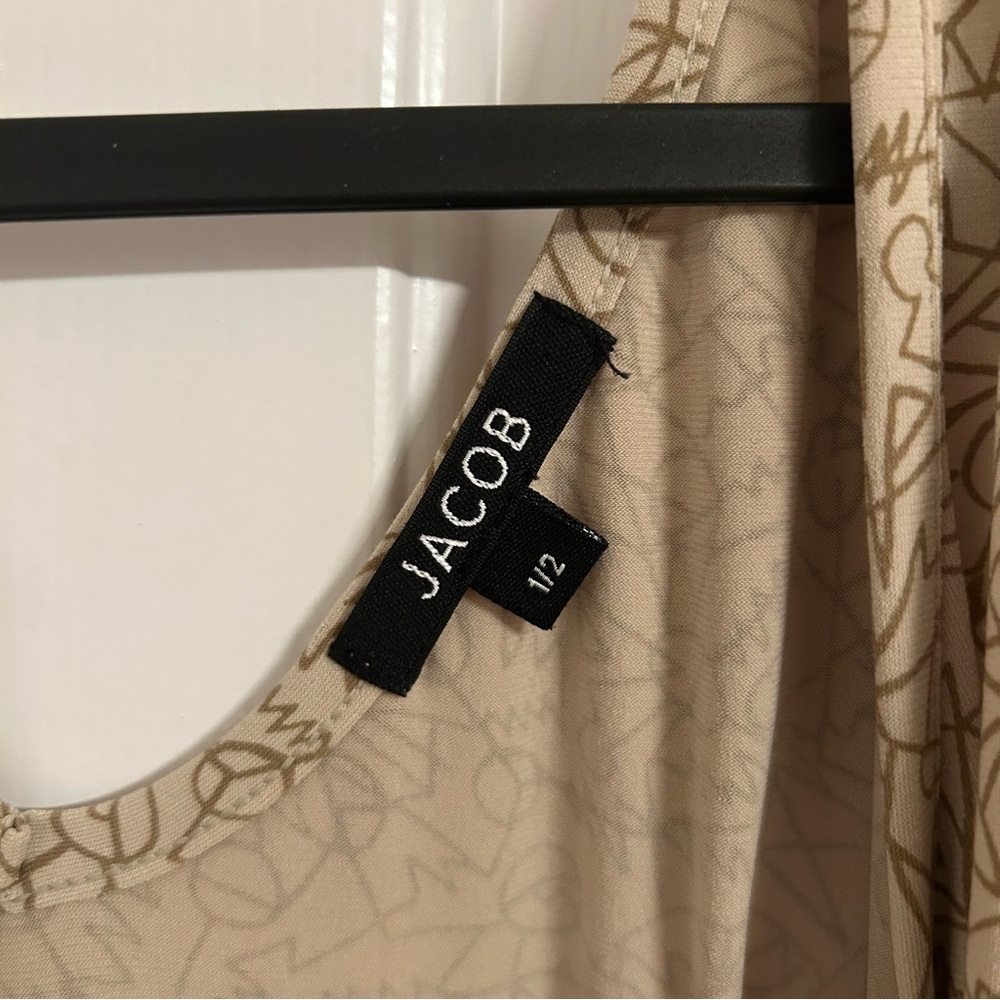 Jacob Tan Ribbed Sheath Cocktail Dress - Picture 3 of 3